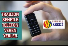 Trabzon Senetle Telefon Veren Yerler